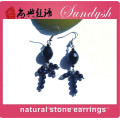 Wholesale Natural Agate Earrings Black Stone Beaded Earrings